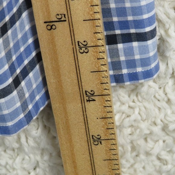 Banana Republic* Men's Long Sleeve Button Down Curved‎ Hem Pocket Shirt~ Medium - Picture 11 of 12